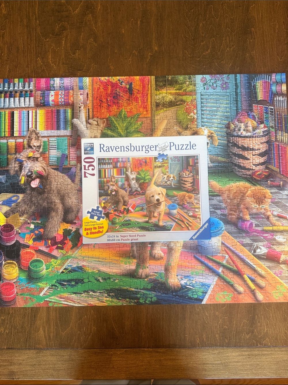 Ravensburger Multicolor Playful Puppy Art Room Puzzle